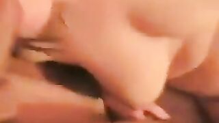 A girl spread her legs to show everyone her naked pussy with a protruding clitoris