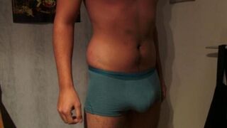 A guy came in his shorts because of overexcitation