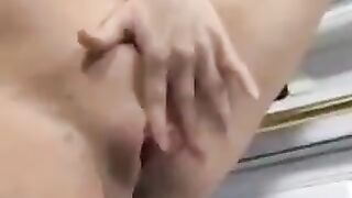 A pregnant woman has an intense encounter and receives a cumshot