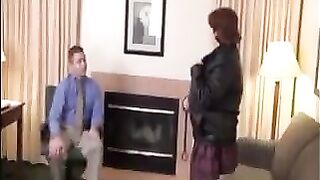 A fat woman fucks her boss, who loves big women very much