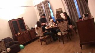 Two Russian students arranged a gangbang at a party for fun