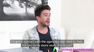 A girl is having fun with her boyfriend on the couch