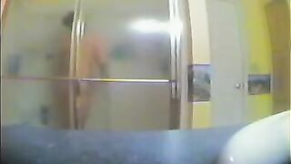 A sister has no idea there’s a camera in the shower