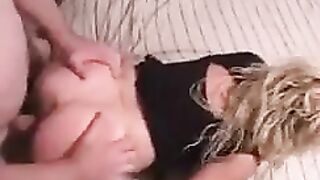 The man roughly fucked his wife at home in a heated moment