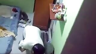 Camera hidden in the female hostel room for peeping