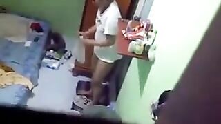 Camera hidden in the female hostel room for peeping