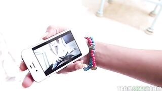 Porn video inspired Alaina Kristar to fuck immediately