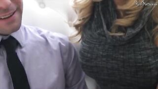 A cute girl with a shaved pussy is being fucked