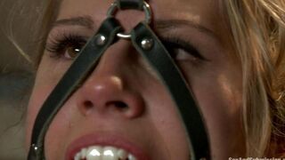 A woman is tied up and her boyfriend fucks her hard