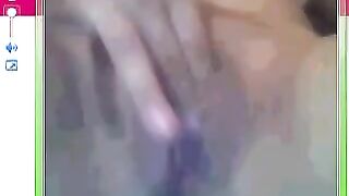 A girl has sex just next to the camera in the chat