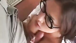 A girl is fucking with her boss in this hot porn video