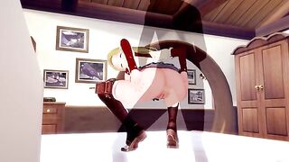 Jobless Reincarnation ZENITH GREYRAT gets passionate with Eris Boreas Greyrat in an intense scene