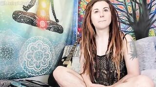 A funny hirsute girl stripped and brought herself to orgasm