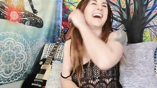 A funny hirsute girl stripped and brought herself to orgasm