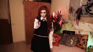 Hermione Granger gets banged after taking some lessons, a hot teacher