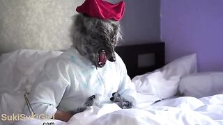 Redhead girl in sexy cosplay gets fucked by an amateur guy