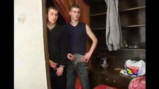 The grandmother has sex with her grandson and his friends