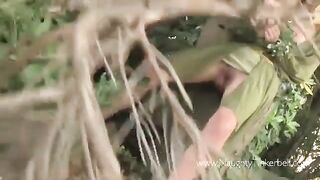 A peasant woman got fucked by the prince of thieves outdoors