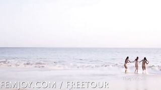 Nudist beach action, something to see and enjoy