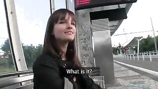 Brunettes are fucking for money in outdoor porn videos