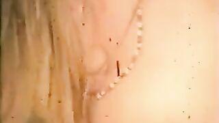 Girls in different poses try to fit the guy’s cock in their mouths