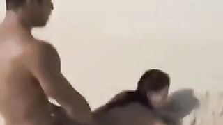 Beautiful girls have sex on the naked beach