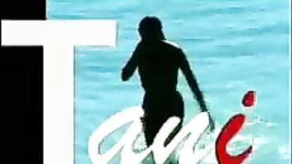 A young girl has sex with two guys and gets cum on her face