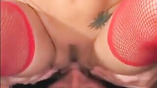 A chick in linen stockings sat on her face with intensity