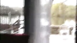 Peeping under the skirt of a young porn star