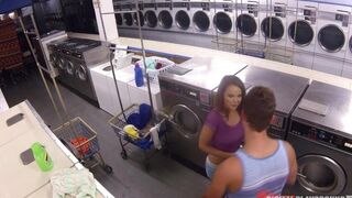 A man fucked pretty Dillion Harper in the laundry room