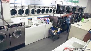 A man fucked pretty Dillion Harper in the laundry room
