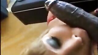 Supple guys are having their way with a big black cock