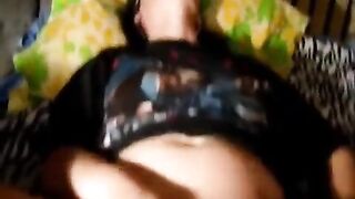 The guy fucking a narrow pussy of his girlfriend on cam