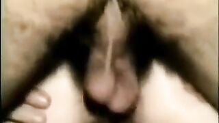 My friend shoved a big cock into my ass hole hard