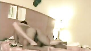 The girl has a great spread, she loves to shake it on the bed