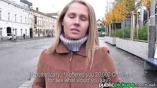 Blonde agreed to sex for a new soft sofa for free