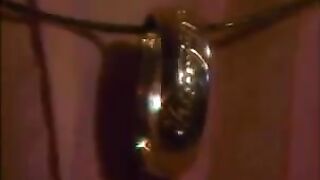 A girl with big natural boobs shakes her tits through clothes and gets fucked hard