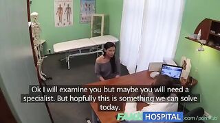 The cunning doctor examined the patient and fucked her
