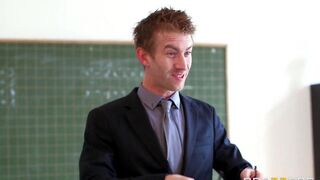A teacher has sex with a bad student girl