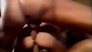 Exchange of sperm through hands in a hot group encounter