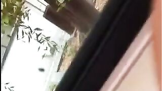 The guy was jerking his cock on the street and passing cars stopped