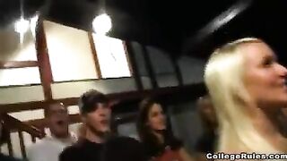 Girls get fucked at the party after drinking booze