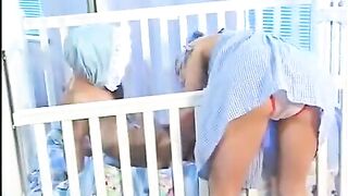 The tiny babysitter with natural small tits gets fucked hard