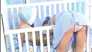 The tiny babysitter with natural small tits gets fucked hard