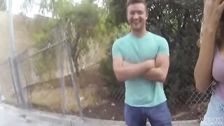 The guy was fucked on the camera in public place