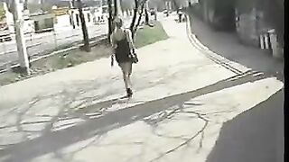 An old man fucked with a girl and her friend on the couch