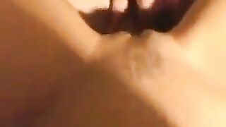 A super beautiful and thin girl was shot in close-up porn