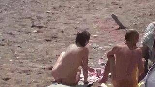 Nudist beauties bathing in the sea, without shame or concealment