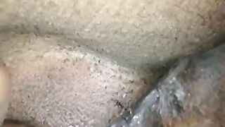 Her pussy was eaten out, she came and the guy finished inside