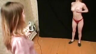 Games and lesbian sex with beautiful Russians